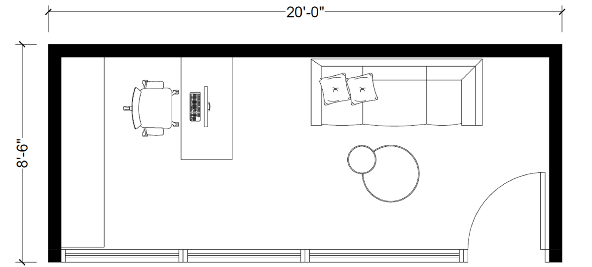 Home Office - Floor Plan View 2