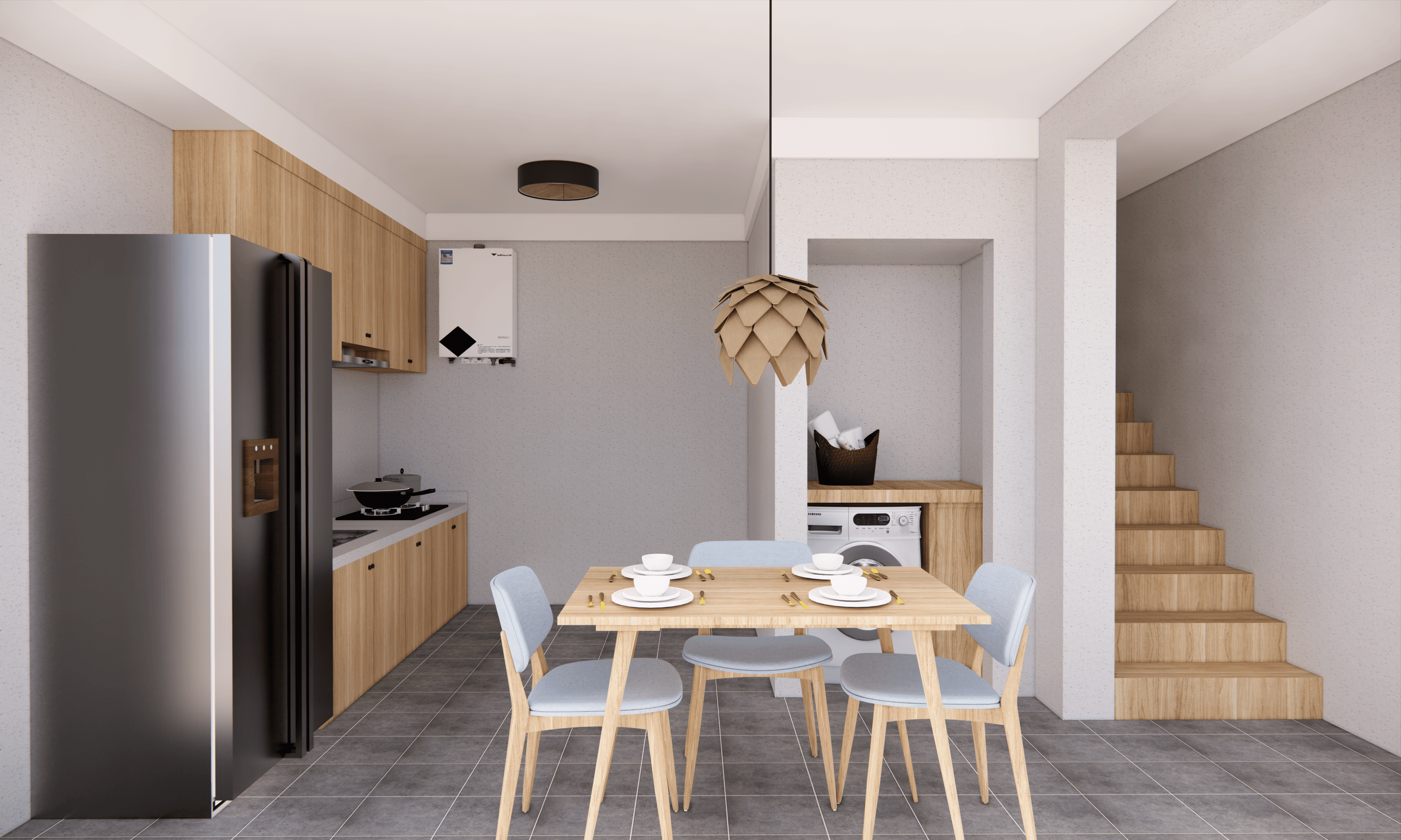 Laneway Dual 1 Bedroom Units - Kitchen